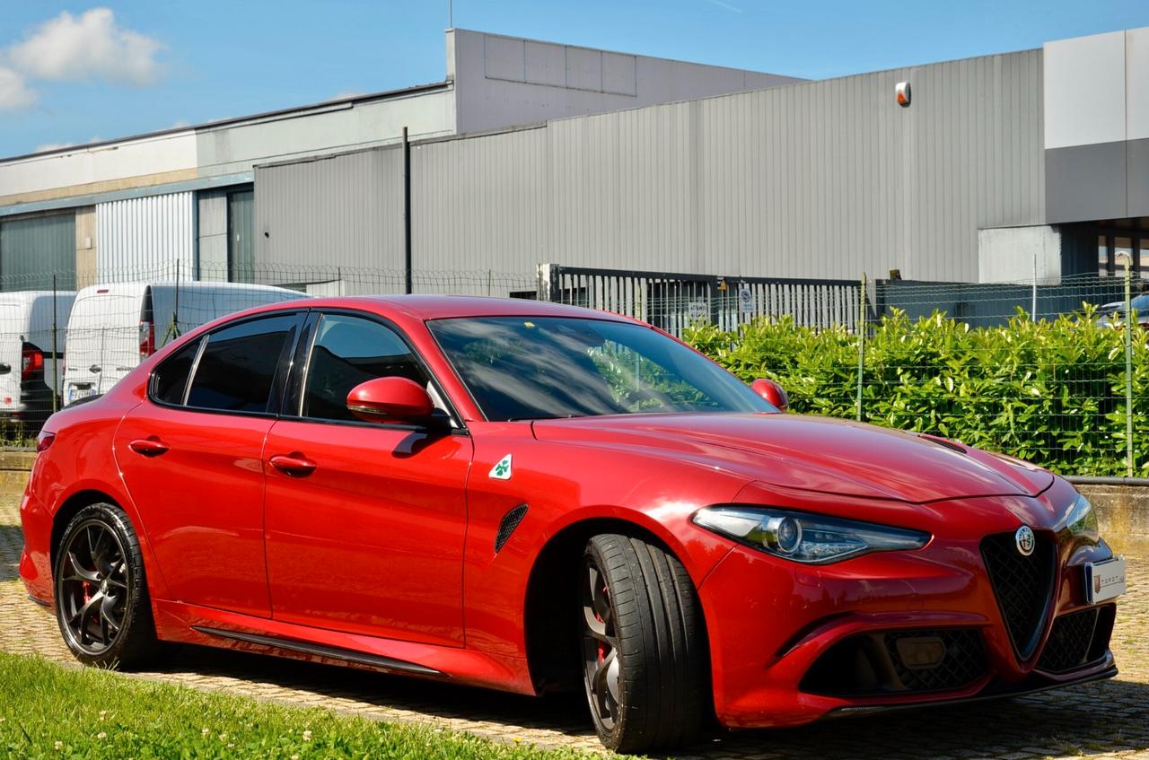 ALFA ROMEO GIULIA 2.9 T V6 QUADRIFOGLIO 510cv AUTO, ROSSO TRISTRATO, BOLLO E SUPERBOLLO PAGATI, HI-FI MTX, PERMUTE