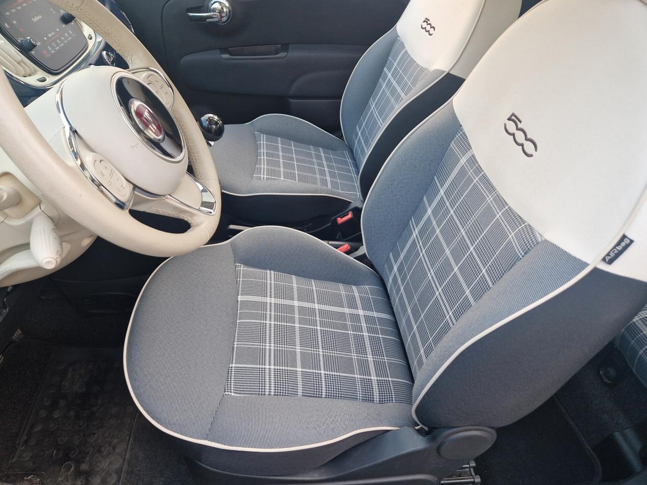 Fiat 500 1.2 70CV "46.400 km" Carplay, Sensori, Fendinebbia