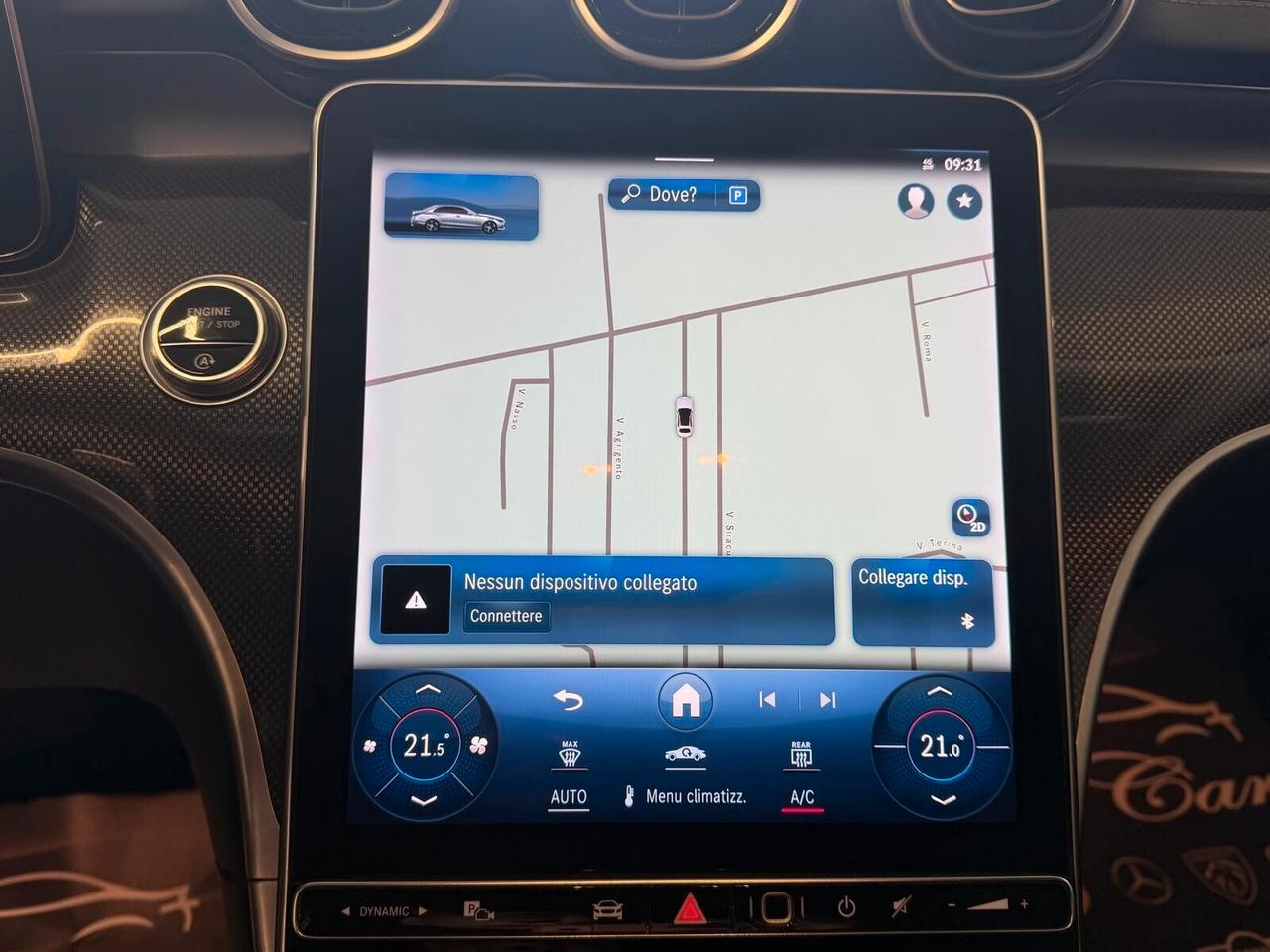 MERCEDES CLASSE C220D PREMIUM 2.0 MHEV 200CV PELLE NAVI CAM ANNO 2022