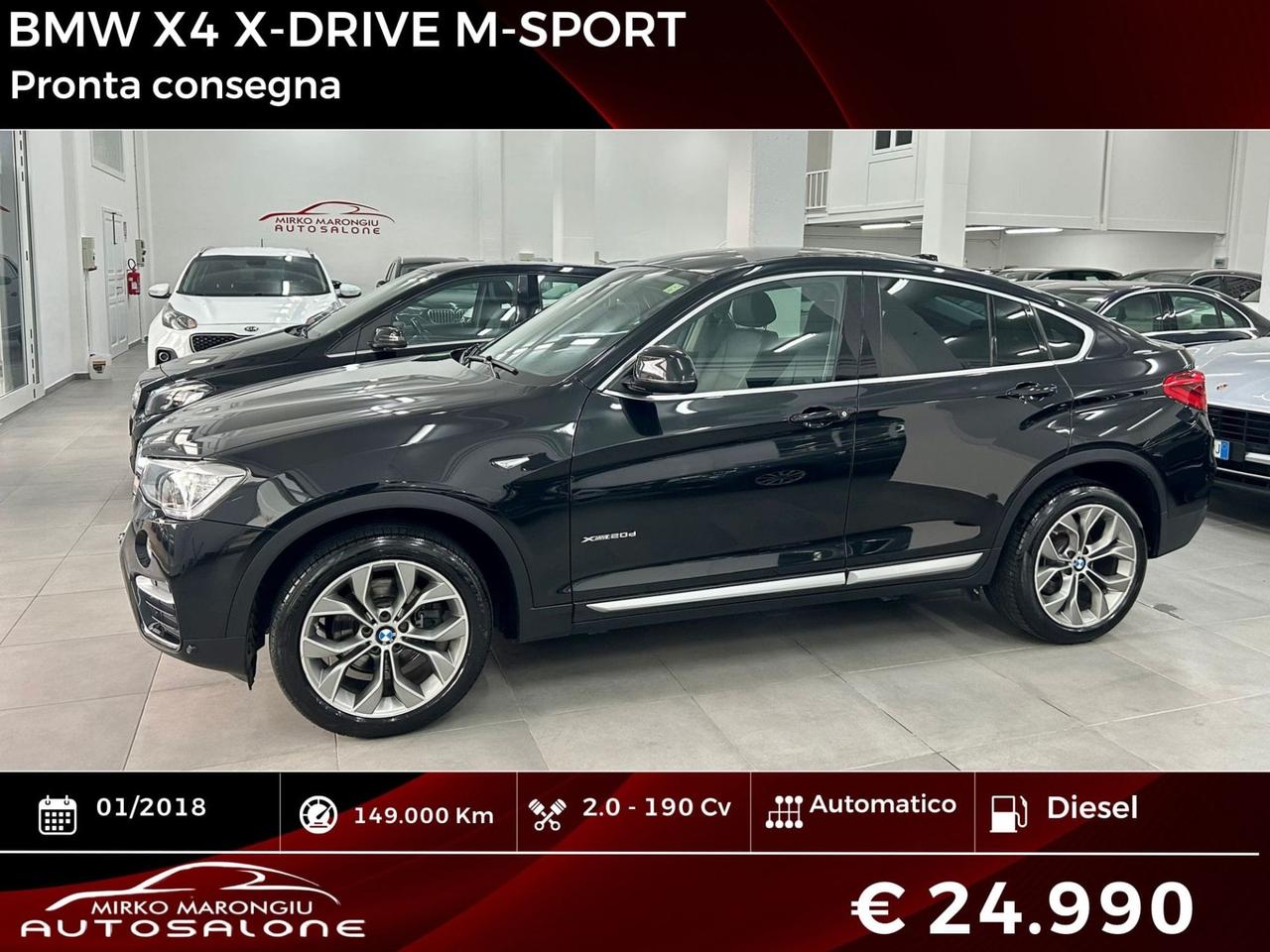 Bmw X4 xDrive20d Msport FINANZIABILE
