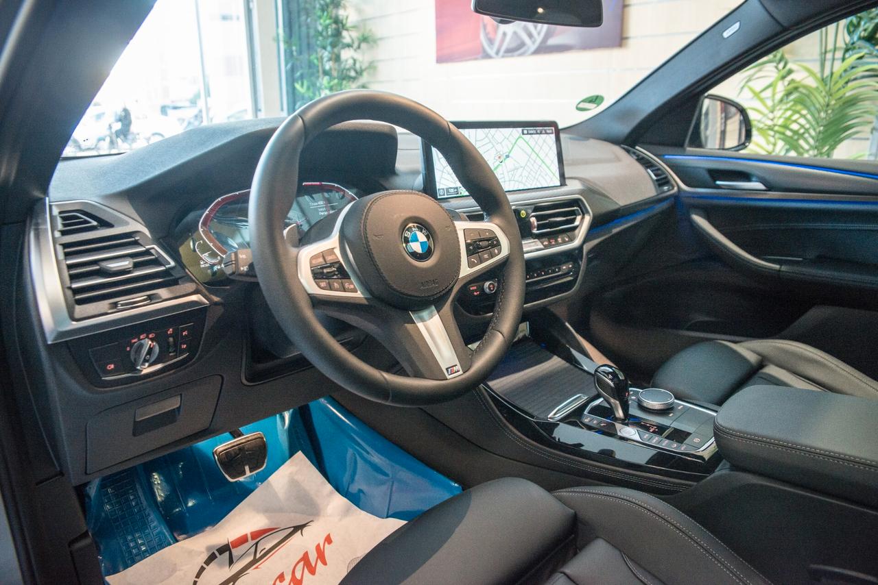 BBMW X4 X-DRIVE 2.0d mhev 48V MSPORT TETTO NAVI CERCHI VIRTUAL TELECAMERA 360 GRADI