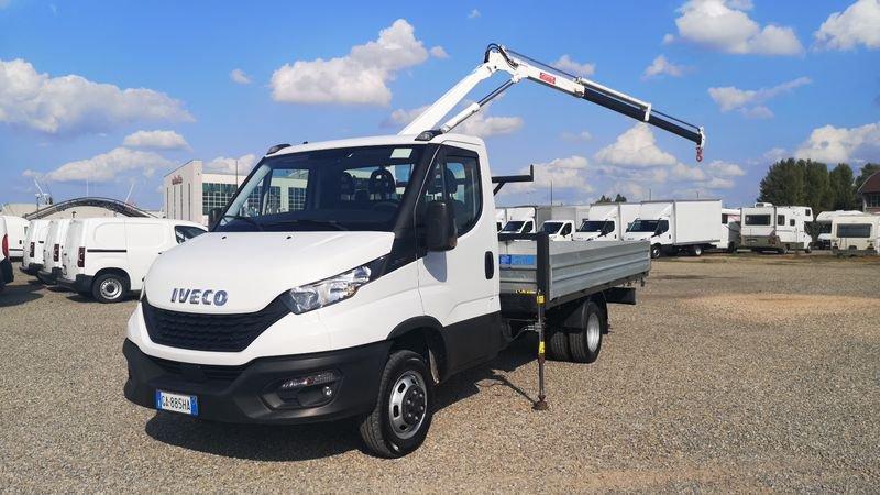 Iveco Daily 35C14 BTor 2.3 HPT PL Cassone con Gru Fassi