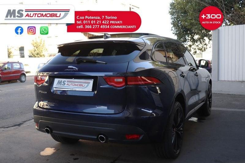 Jaguar F-Pace 3.0d V6 300 CV AWD R-Sport Tetto Panorama HeadUpDisplay Unicoproprietario