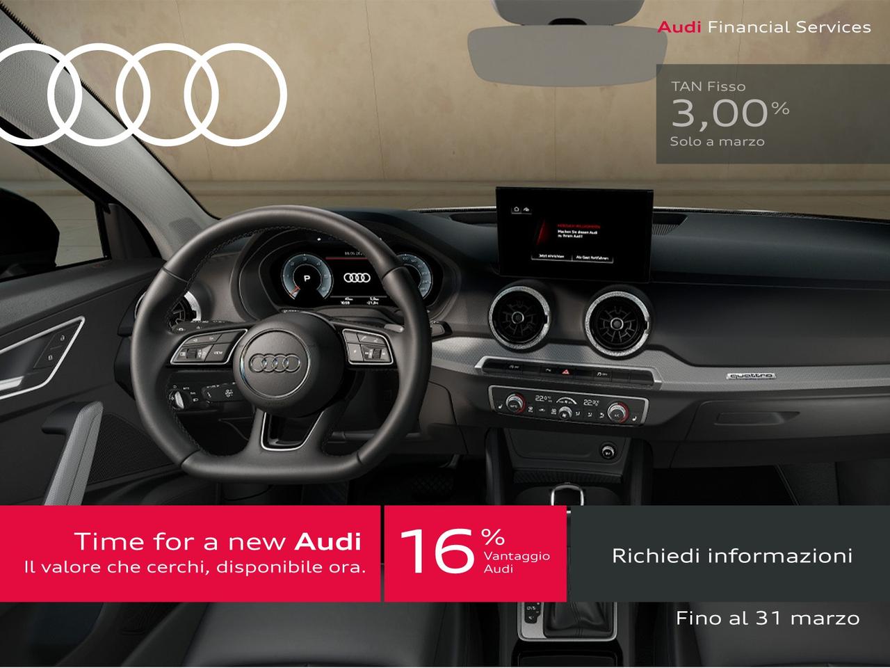 Audi Q2 35 2.0 tdi identity black quattro s-tronic