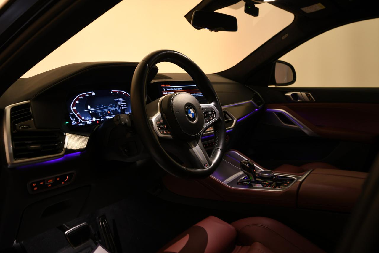 BMW X6 xdrive30d mhev 48V Msport auto CAMERA 360+ACC+PELLE+C21"