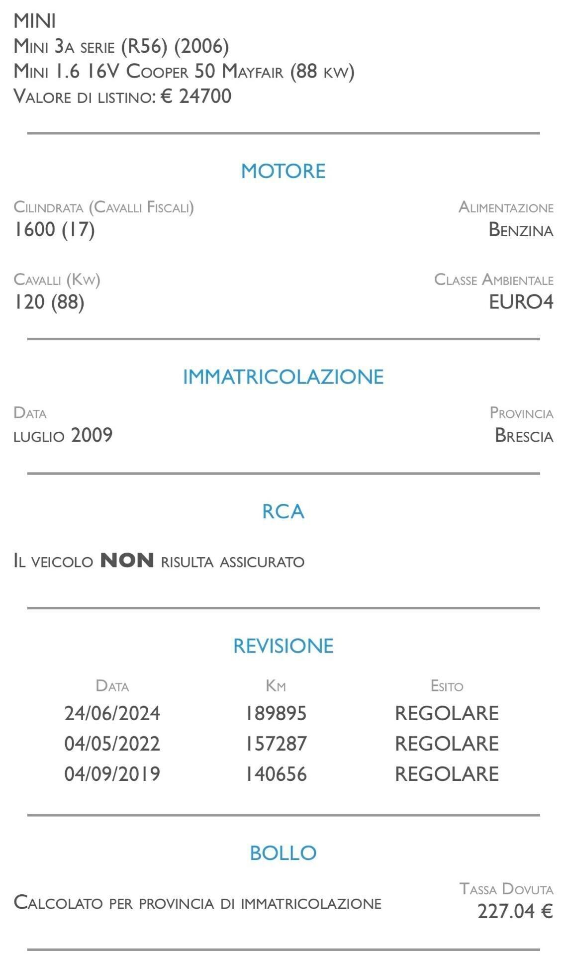 Mini 1.6 16V Cooper - CAMBIO AUTOMATICO