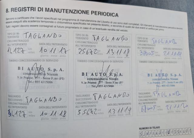 NISSAN Qashqai 1.5 dCi Tekna TAGLIANDATA con Tetto Panorama