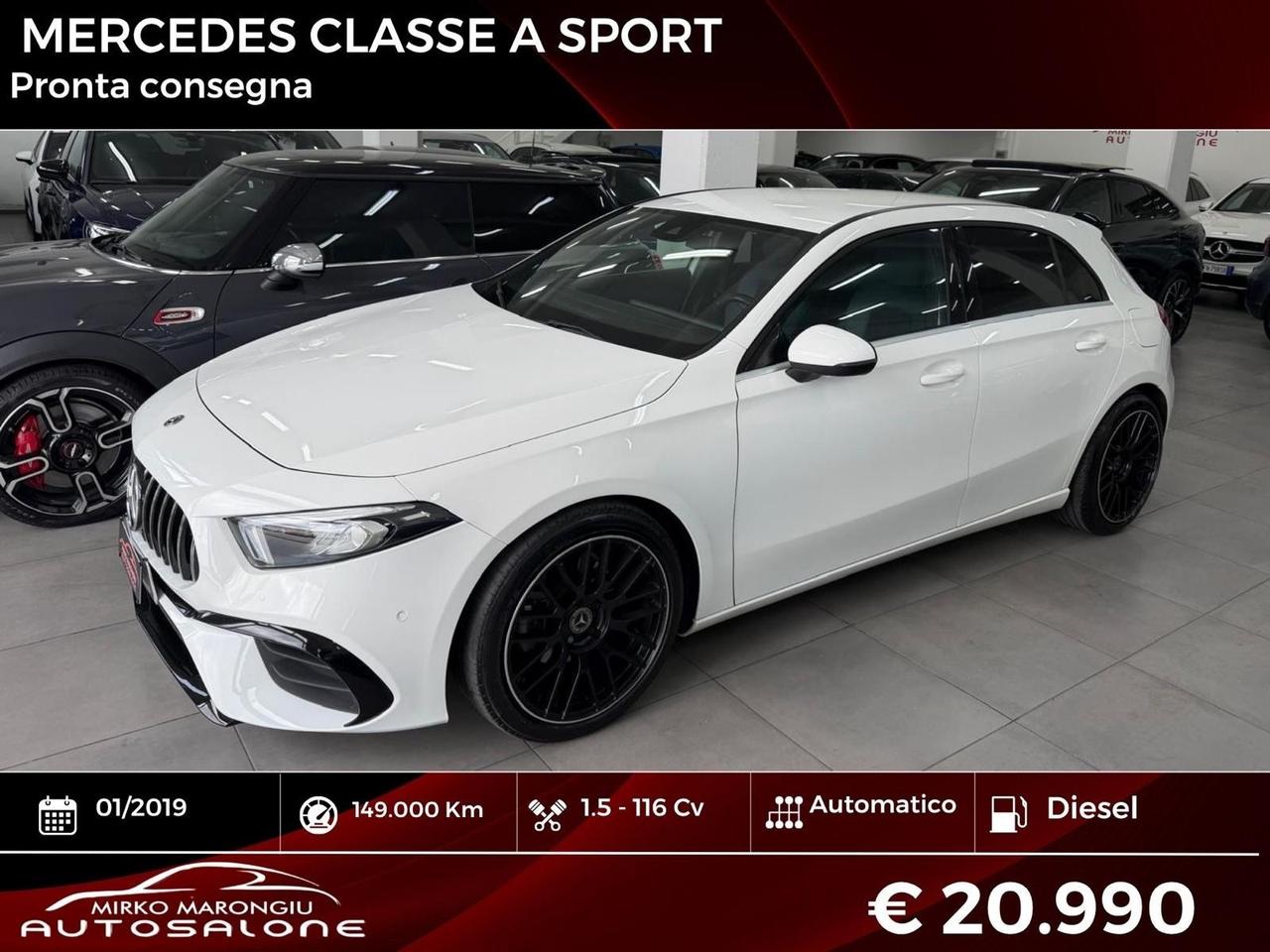 Mercedes classe A Automatic Premium FINANZIABILE