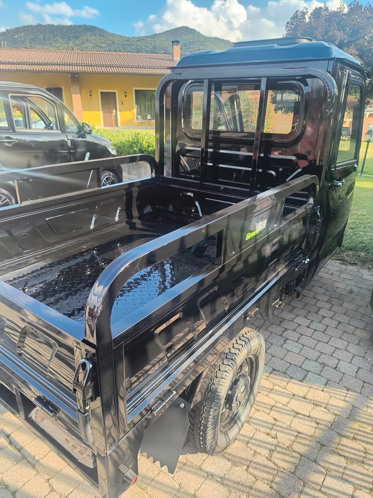 MOTOCARRO ELETTRICO CABINATO CASSONE RIBALTABILE