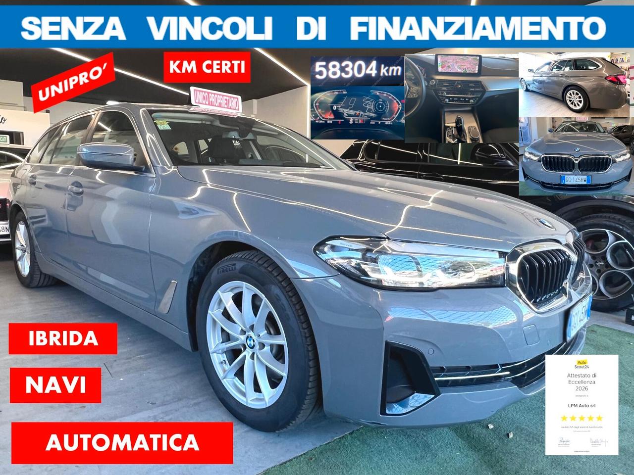 Bmw 520d 190CV MH48V AUTOMAT*NO VINCOLI DI FINANZ*UNIPRO AZIENDALE