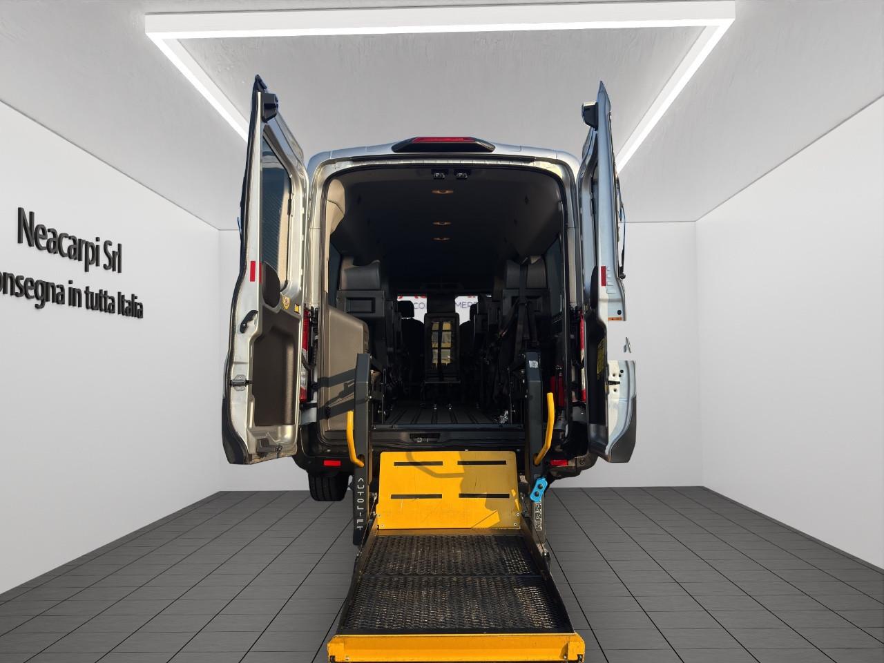 FORD Transit 350 2.0 ECOBLUE 130 CV 9 POSTI L3H2 TRASPORTO DISABILI-DOPPIO CLIMA-
