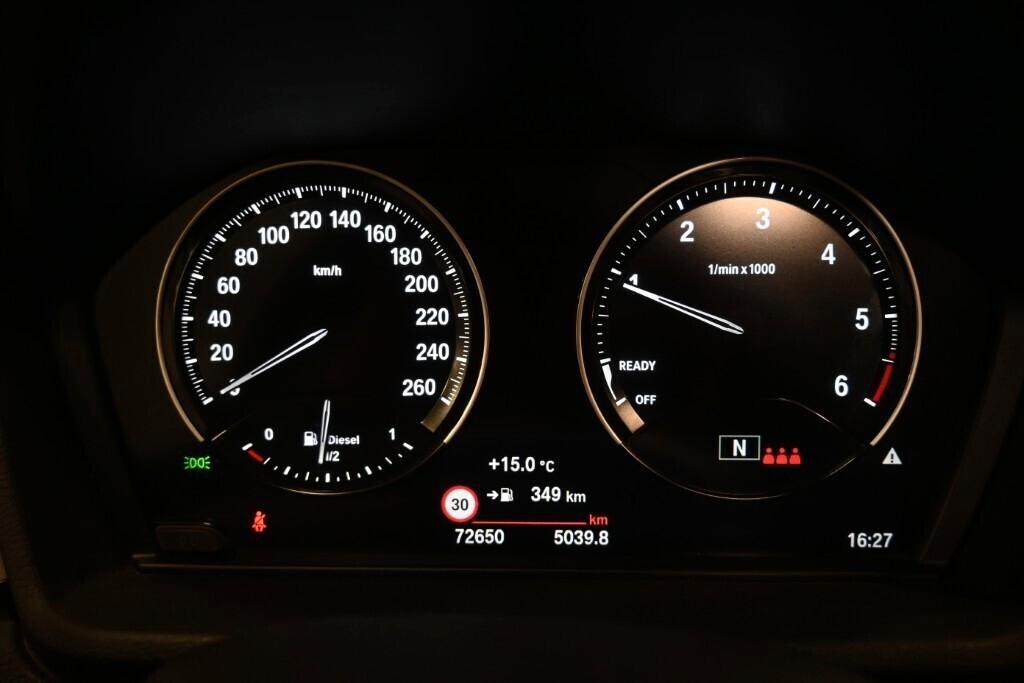 BMW X1 16D 115CV S-DRIVE 6M. BUSINESS ADVANTAGE ( FARI LED - NAVI - PARK ASSISTANT - TETTO PANORAMICO APR. )