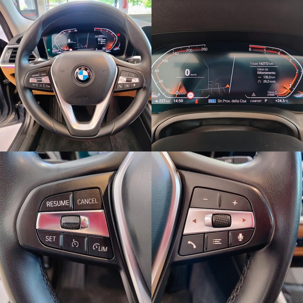 BMW 320d TOURING SPORT AUTO - TETTO PACK LUCI LIVE COCKPIT