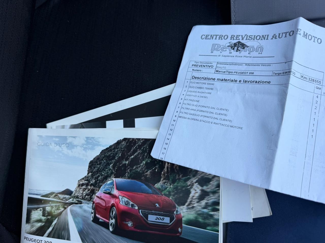 Peugeot 208 autocarro motore sostituito