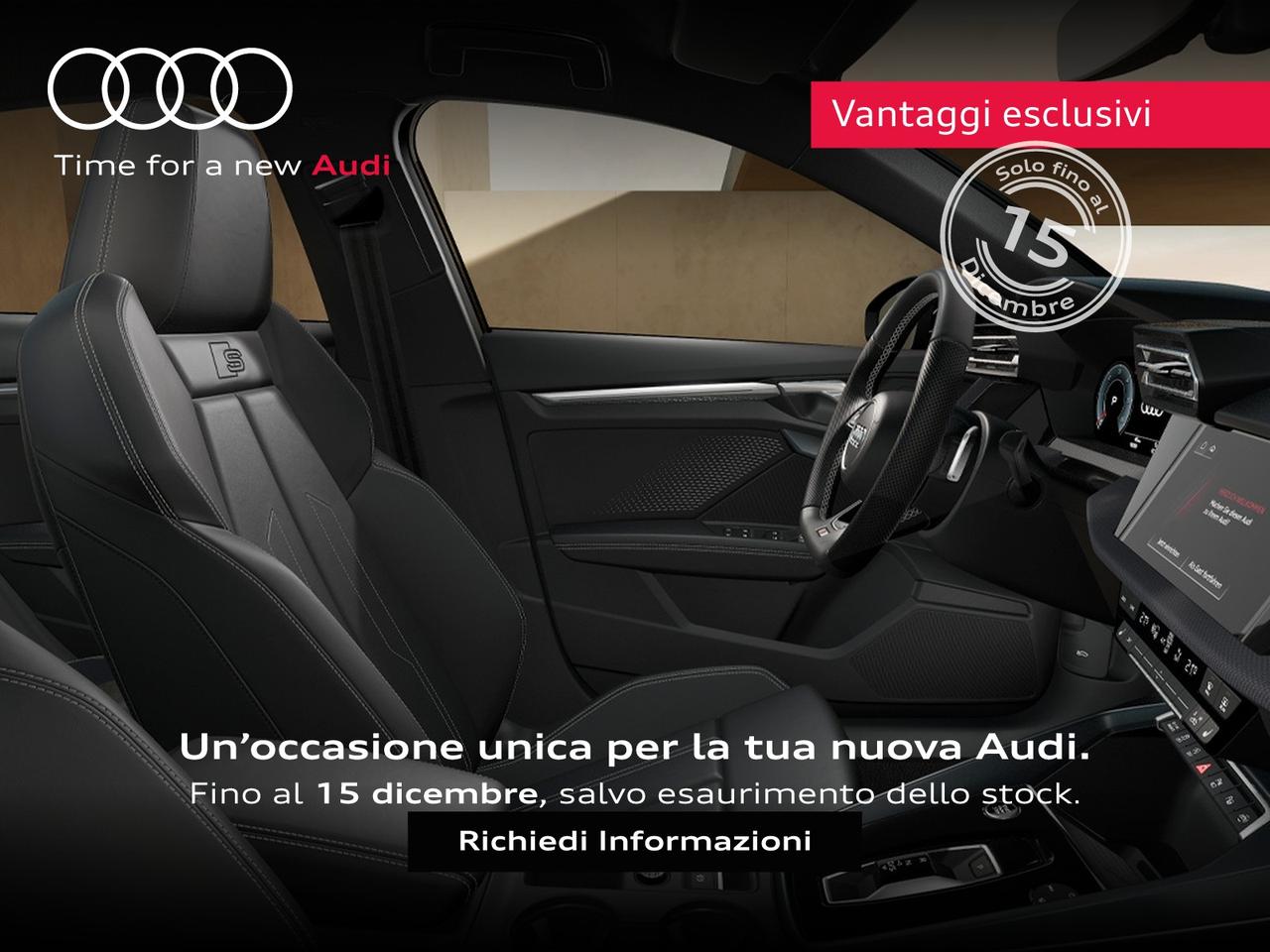 Audi A3 sedan 2.0 tdi s line edition 150cv s-tronic