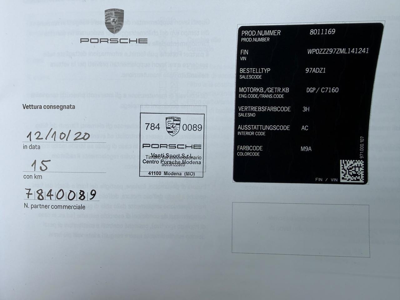 Porsche Panamera 2.9 4S E-Hybrid -TOP PREZZO