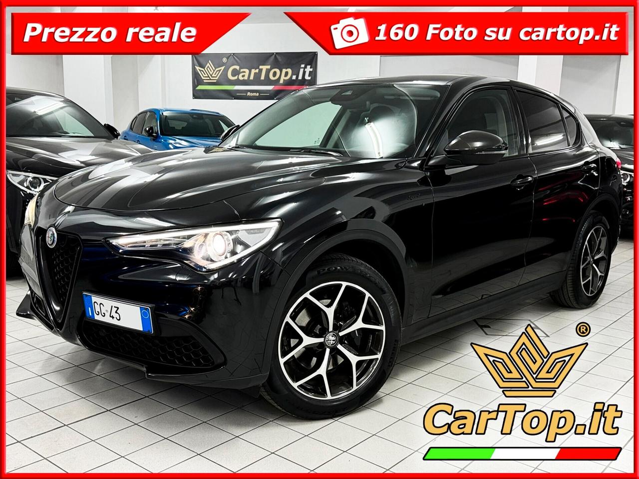 Alfa Romeo Stelvio 2.0 T 200 CV SPRINT CERCHI 19" AT8 Q4 TAGLIANDATA