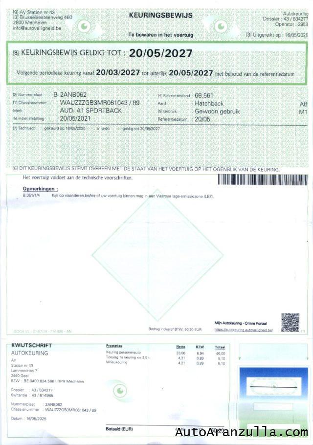 AUDI A1 SportBack 25 1.0 TFSI 95CV Admired Navi - Camera