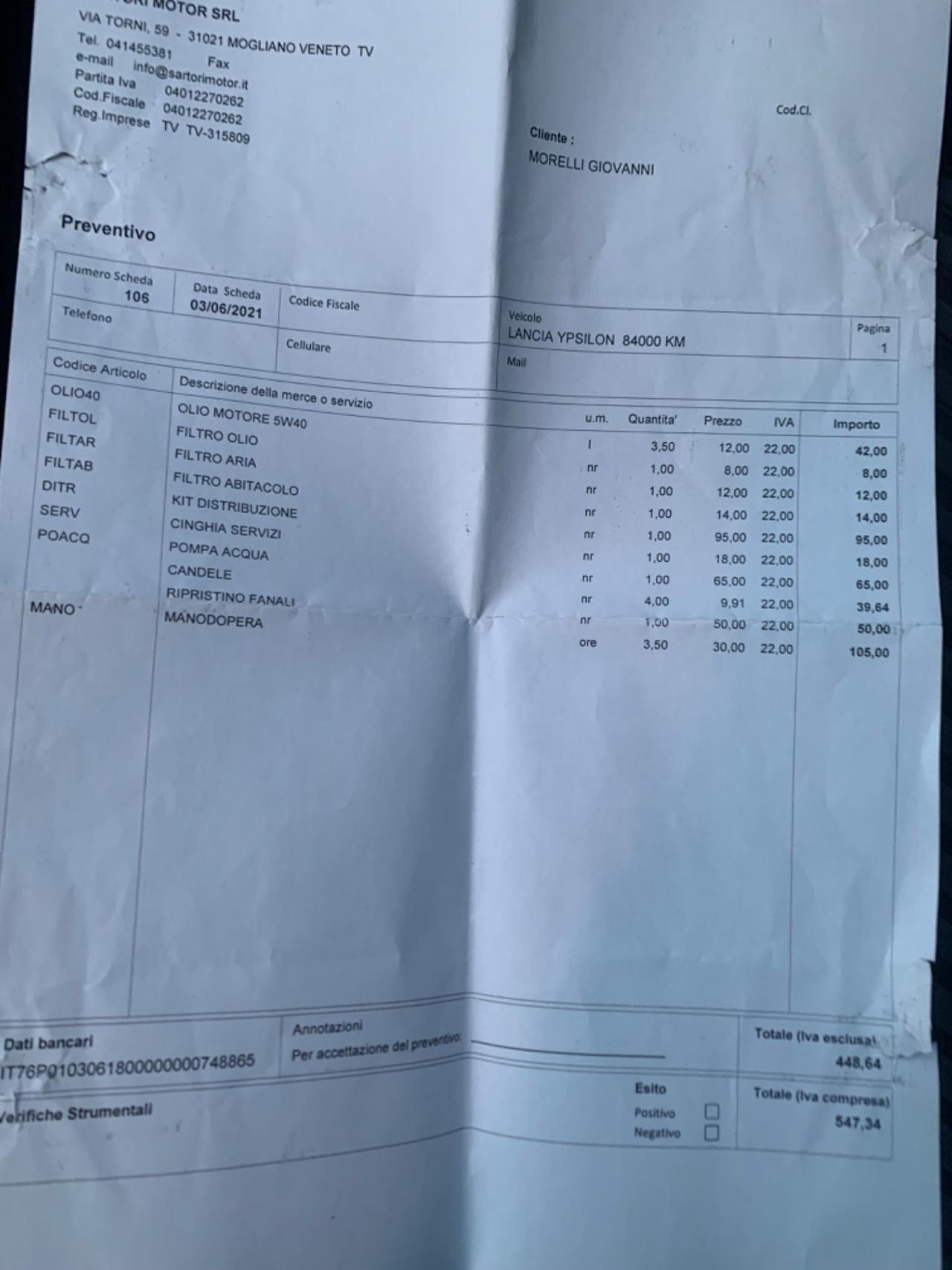 Lancia Ypsilon 1.2 Argento