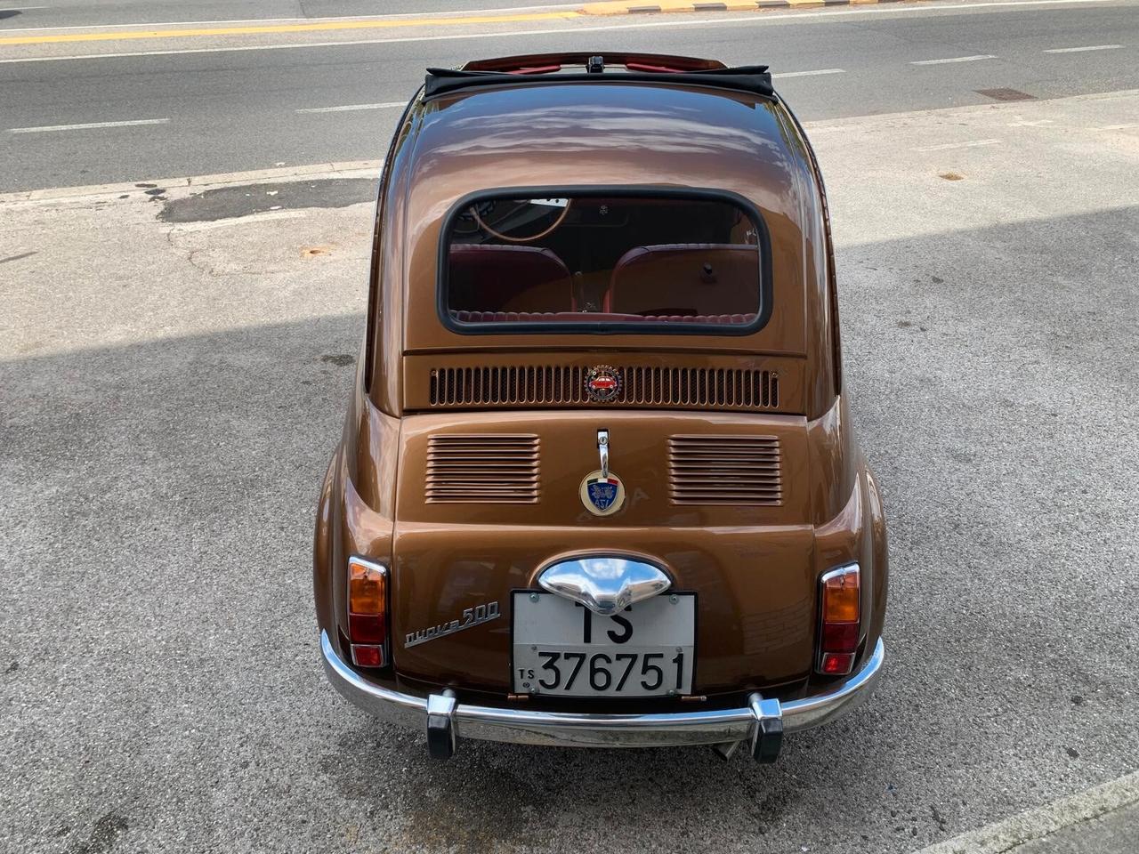 Fiat 500 My car Francis Lombardi ASI T. Oro Restaurata
