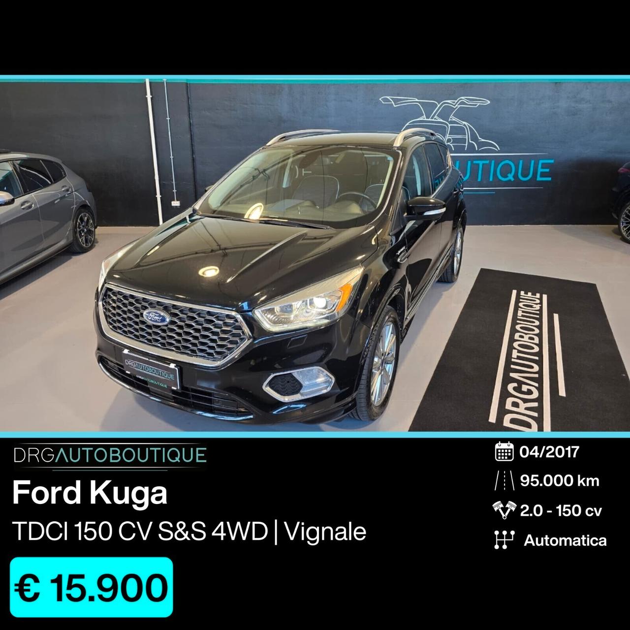 Ford Kuga 2.0 TDCI 150 CV S&S 4WD Powershift Vignale CAM/SONY/BI-XENO