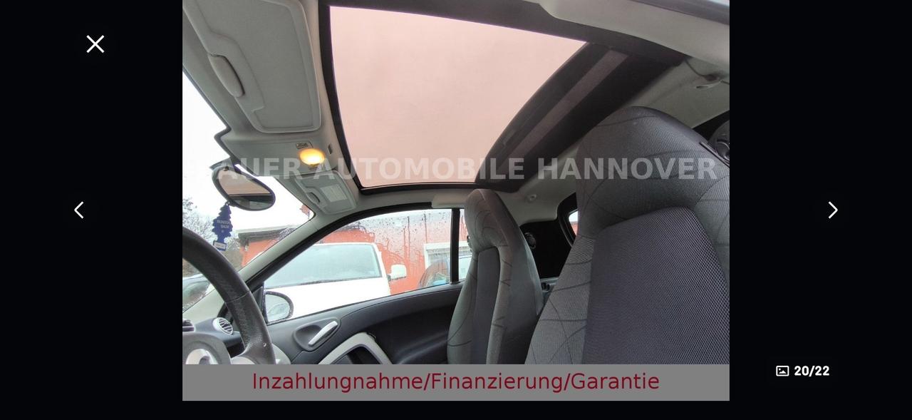 Smart ForTwo 1000 52 kW coupé passion