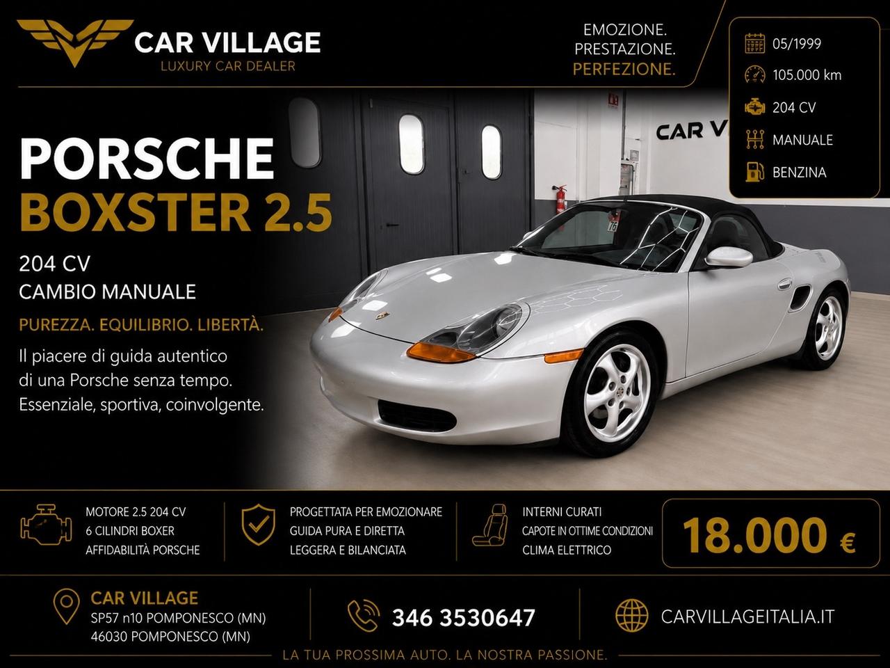 Porsche Boxster 2.5i 24V cat