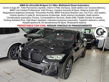 BMW X4 20d M-Sport Tetto Navi CAM LED Clima3Zone MSport