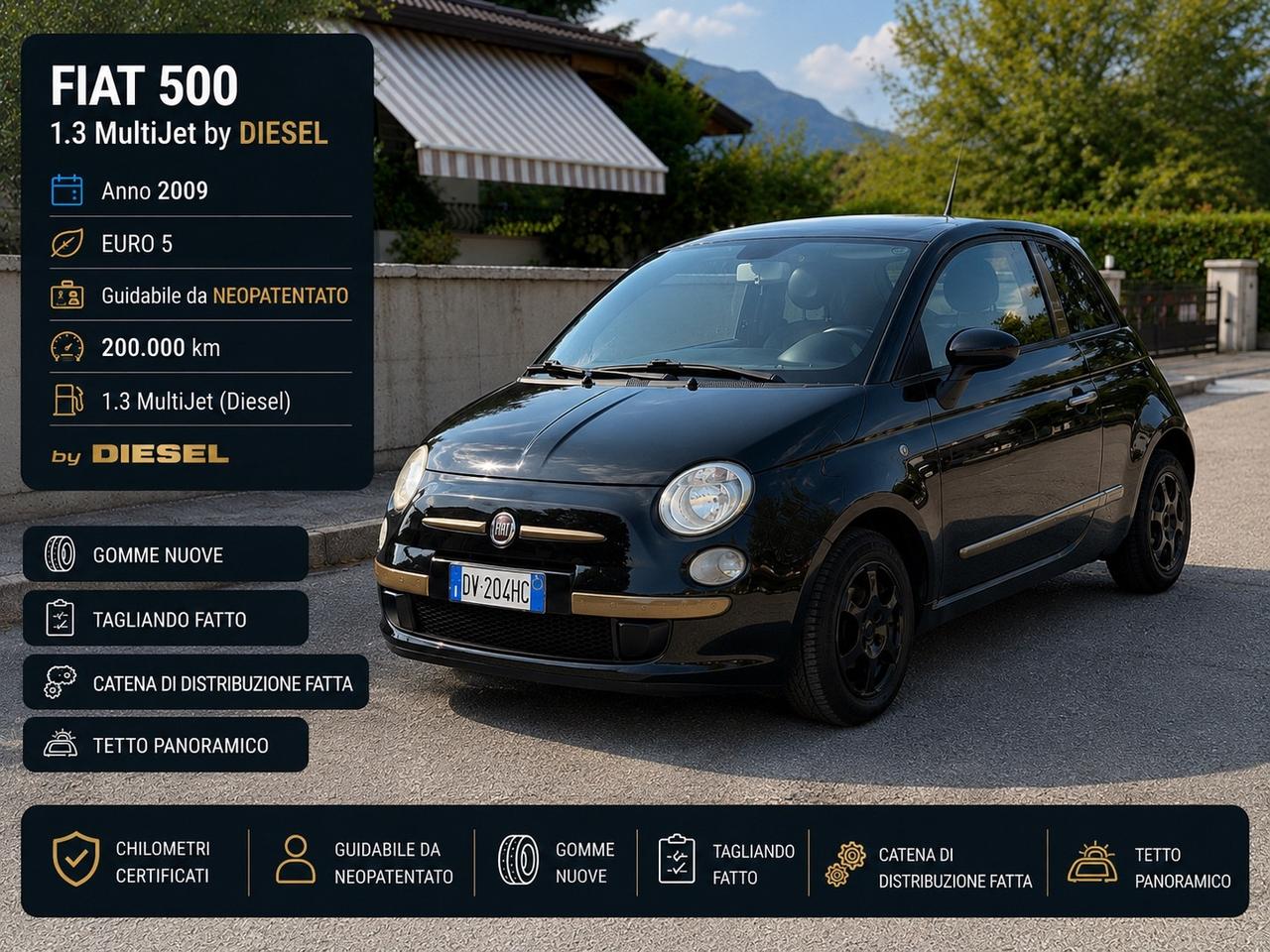 Fiat 500 1.3 Multijet 16V 75 CV by DIESEL