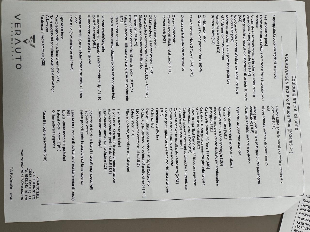 Volkswagen ID.3 Pro Edition Plus Possibilità noleggio no scoring