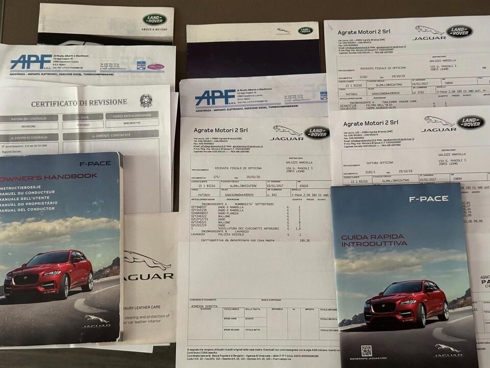 Jaguar F-Pace 2.0d R-Sport Awd - Tetto Panorama Unipro