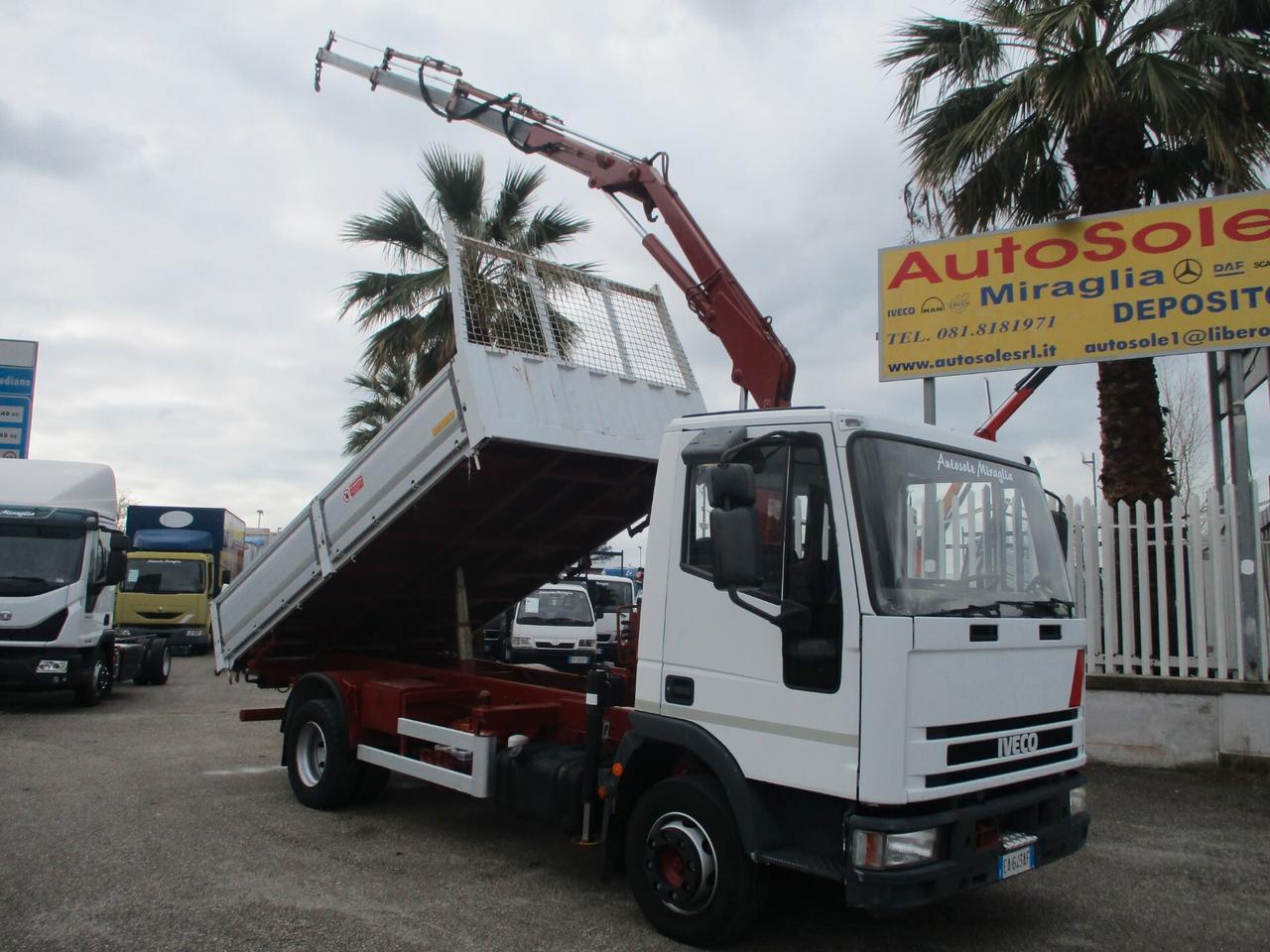 Iveco EUROCARGO 100E18 GRU AMCO-VEBA 545/3S+RIBALTABILE