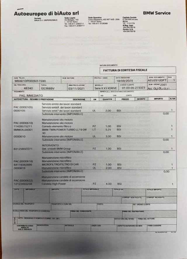 BMW X3 xDrive30e MSport *IVA ESPOSTA* *CIRCA 45.000Km*