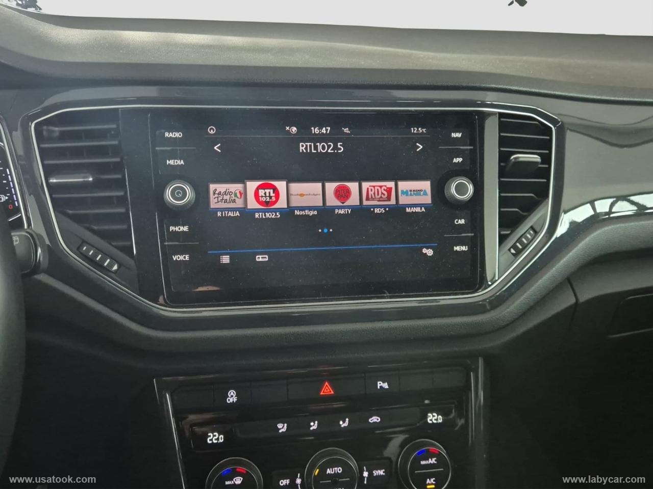 VOLKSWAGEN T-Roc 1.5 TSI ACT Advanced BlueMot. Tech UNICO PROPRIETARIO - 65.000 KM PERCORSI