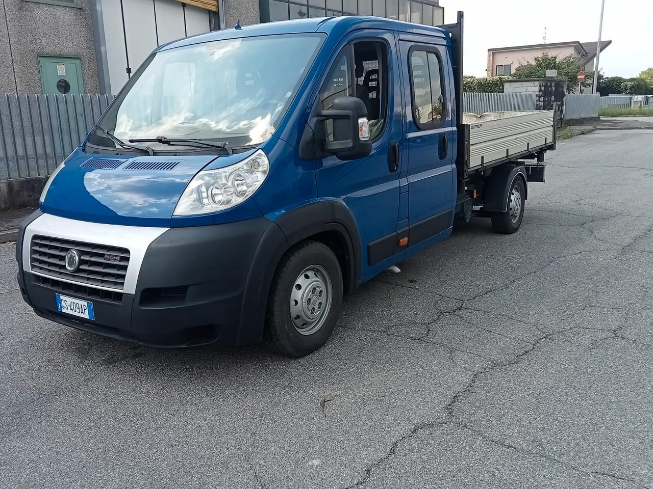 AUTOCARRO FIAT DUCATO CON CASSONE RIBALTABILE TRILATERALE CON CABINA ALLUNGATA