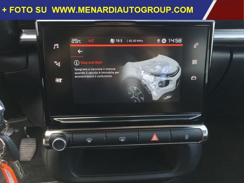 Citroën C3 PureTech 83 S&S Max CERCHI LEGA+VETRI SCURI+CLIMA AUTO