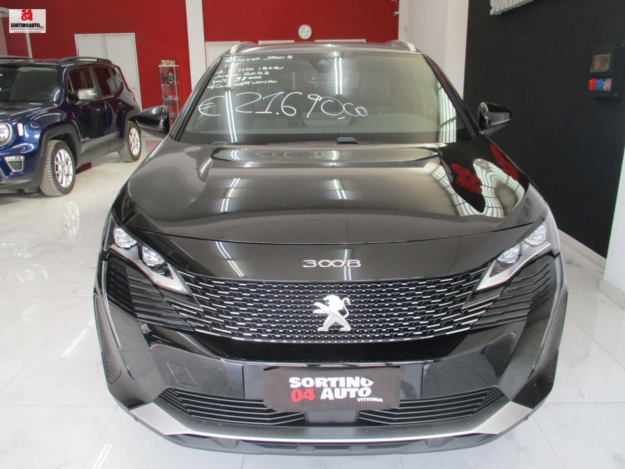 Peugeot 3008 BlueHDi 130 S&S EAT8 GT 131cv 4/2022 KM98000FULL