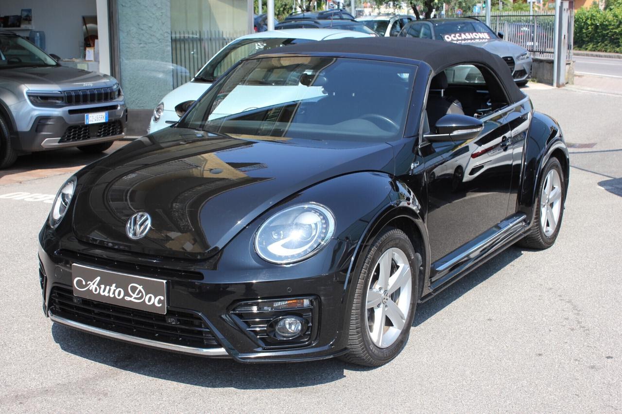 Volkswagen Maggiolino Cabrio 1.4 TSI R-LINE DSG FARI A LED - TAGLIANDI UFFICIALI!