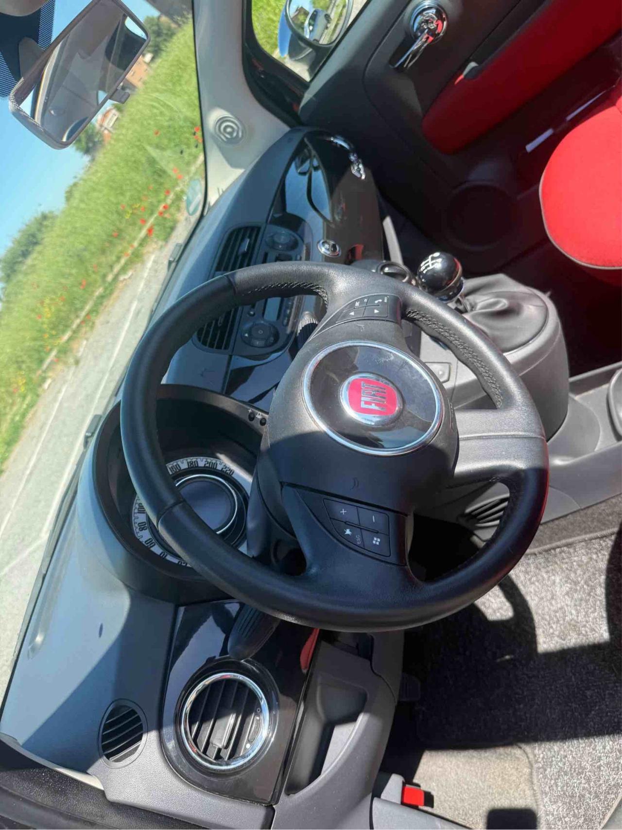 FIAT 500 cabrio 90000km originali garanzia 12 mesi permute