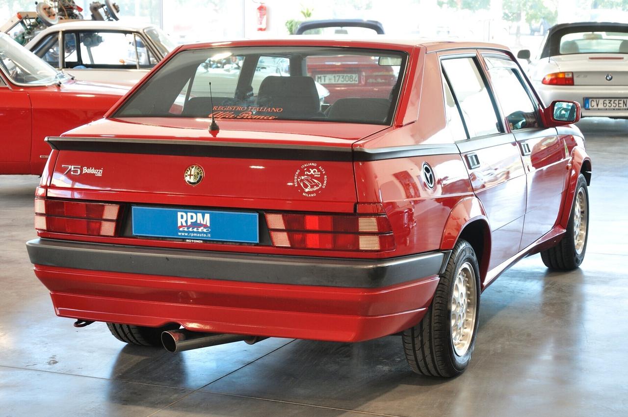 Alfa Romeo 75 2.0i Twin Spark A.S.N. ASI con CRS e RIAR
