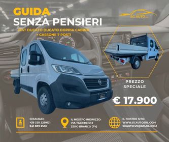 Fiat ducato doppia cabina + CASSONE 7 POSTI