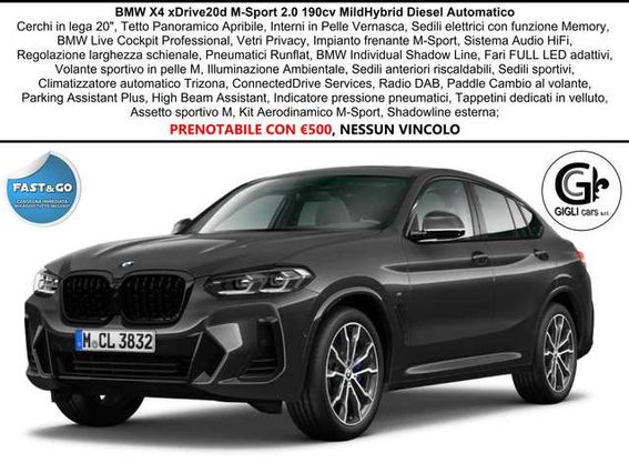BMW X4 M-Sport Tetto CockpitPro LuceAmbientale M Sport