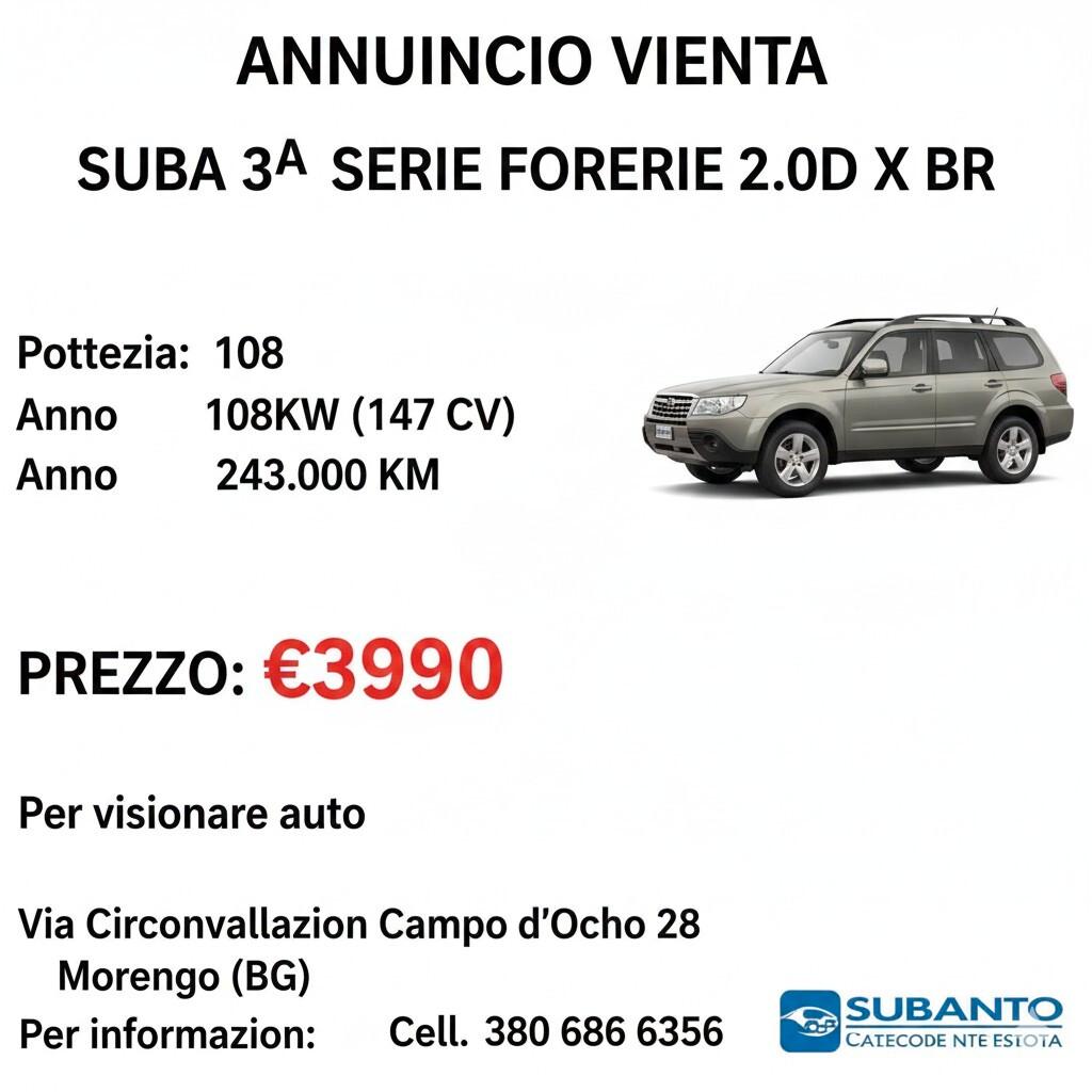 Subaru Forester 2.0D X BR