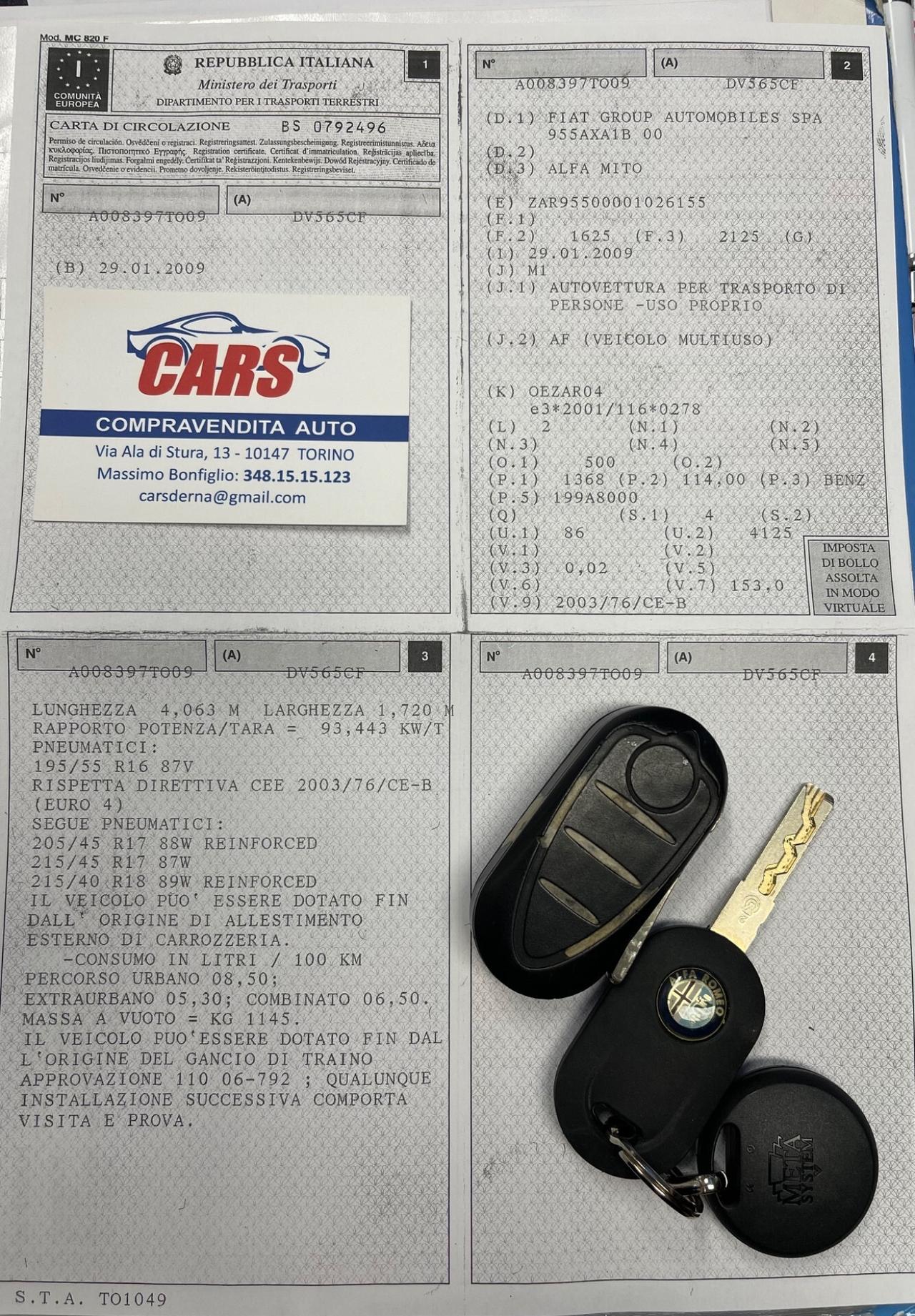 Alfa Romeo MiTo 1.4 155 CV Distinctive