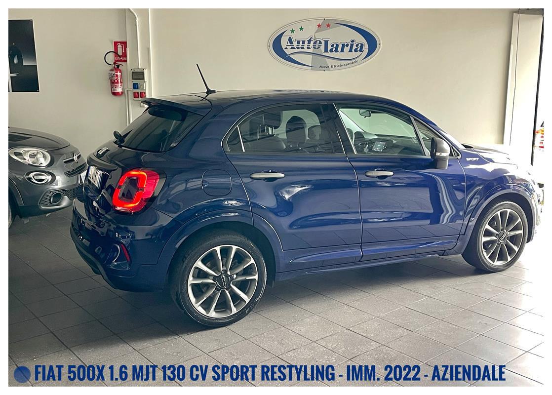Fiat 500X 1.6 MultiJet 130 CV Sport Restyling "Fari Full LED, Gruppi ottici posteriori, Bracciolo"