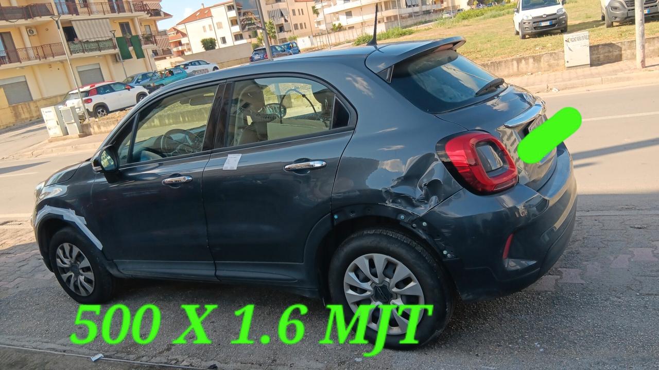 Fiat 500X 1.6 mjt incidentata sinistrata mondialcars 019