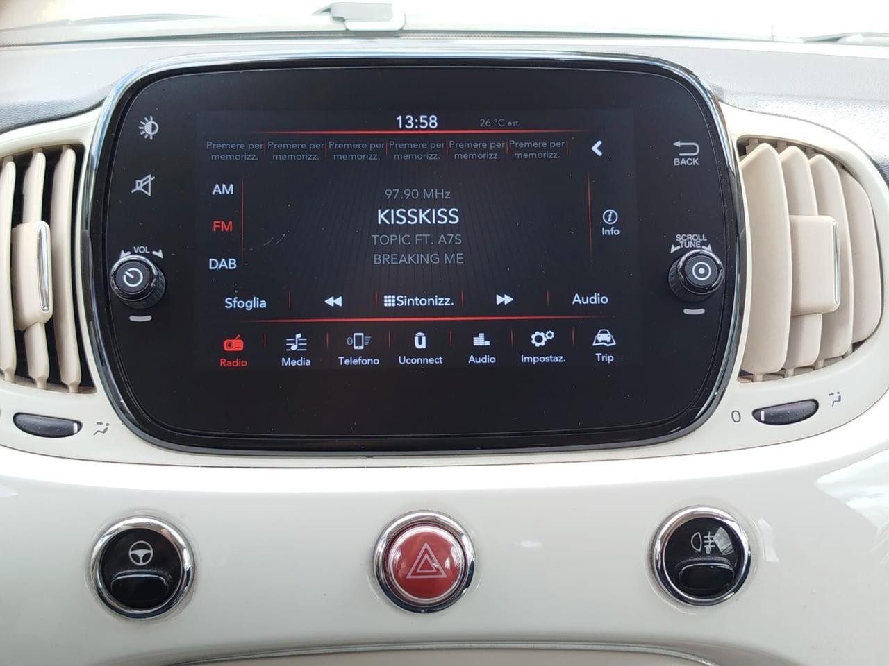 500 LOUNGE 1.0 HYBRID*PREZZO VERO* UNIPRO - KM CERTI