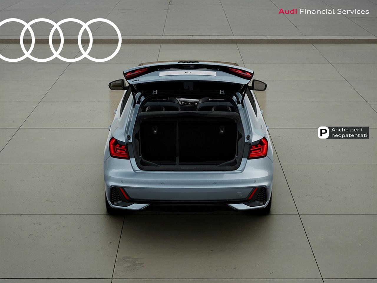 Audi A1 sportback 30 1.0 tfsi identity black 116cv s-tronic