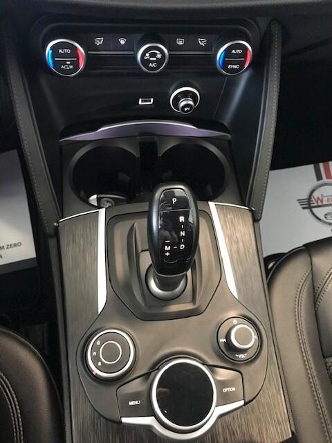 Alfa Romeo Stelvio 2.2 Turbodiesel 210 CV AT8 Q4 Executive PALETTE AL VOLANTE + CARBONIO INTERNO