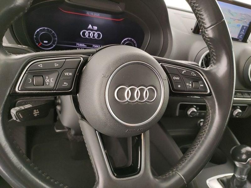 Audi A3 Sportback 35 2.0 tdi 150cv s-tronic 7m